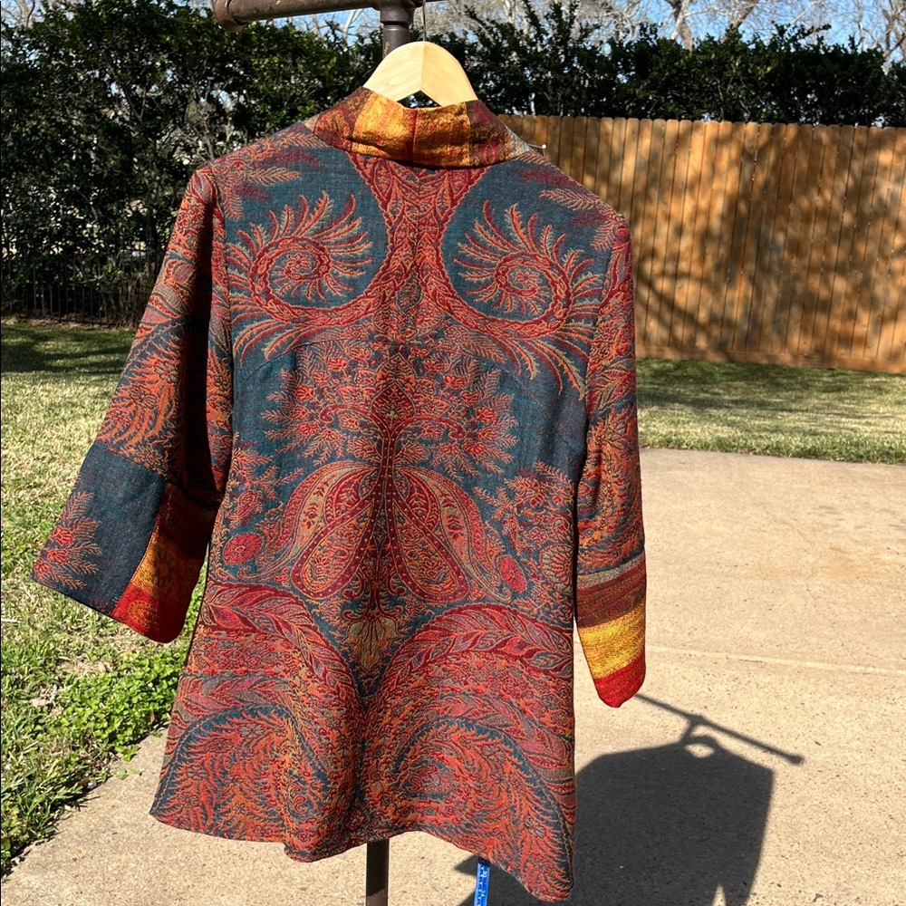 Soft Surroundings Multicolor Patchwork Blazer - image 3